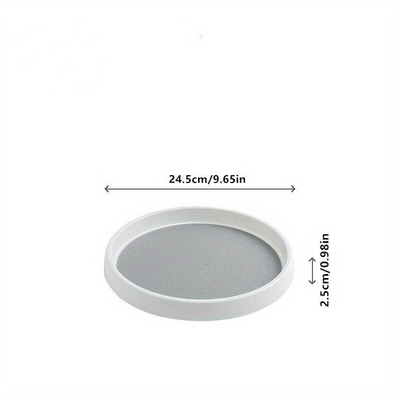 1pc Rotating Seasoning Rack Countertop Salt Soy Sauce Bottle Jar Organizer