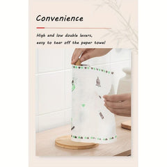 Wooden Paper Towel Holder Stand Tissue Organizer Roll Dispenser