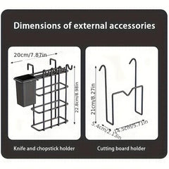 2-Tier Stainless Steel Dish Drying Rack with Drainboard