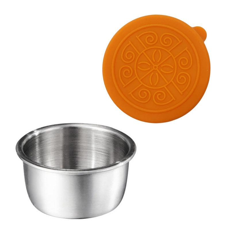 Leakproof Stainless Salad Dressing Containers w/ Silicone Lids - Reusable