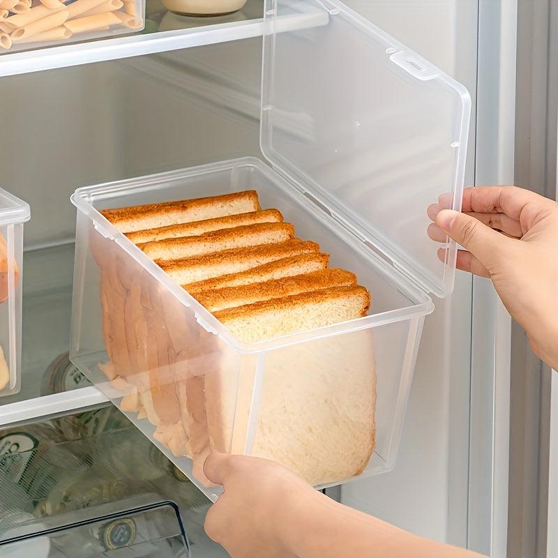 Transparent Bread Box Fresh Keeping Refrigerator Storage Box for Toast and Bread