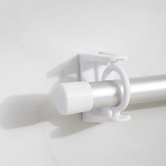 Adjustable Self Adhesive Curtain Rod Holder Clamp Hooks