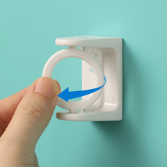 Adjustable Self Adhesive Curtain Rod Holder Clamp Hooks