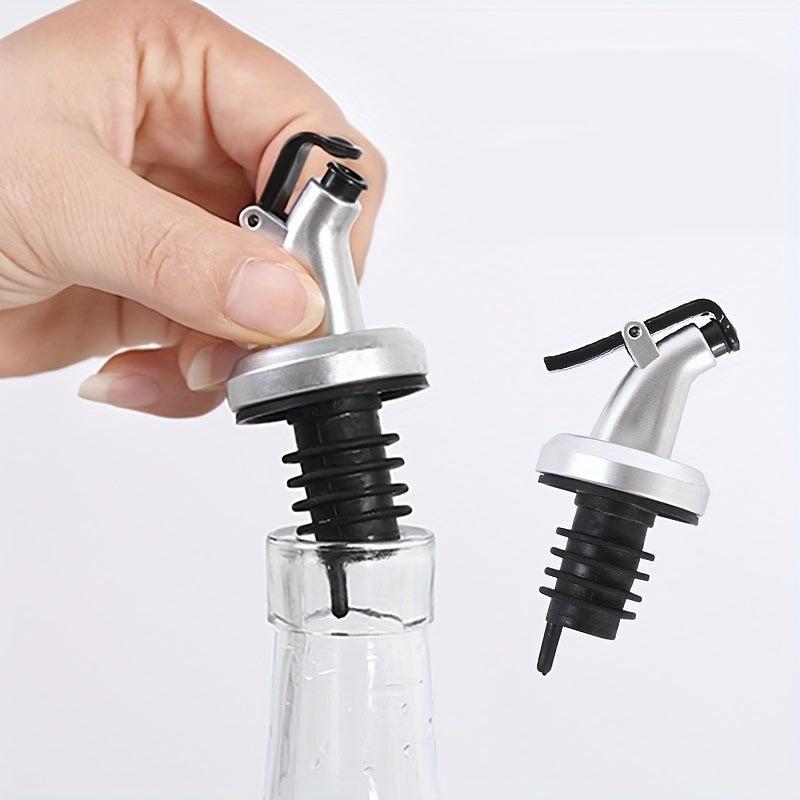 4pcs Pour Spouts Olive Vinegar Wine Dispenser Bottle Stopper Spout