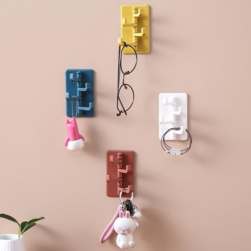 1pc Sticky Hook Household Strong Punch Hook Creative Multifunctional Hook Rack