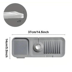 Silicone Faucet Drain Mat Splash Pad Kitchen Bathroom Universal