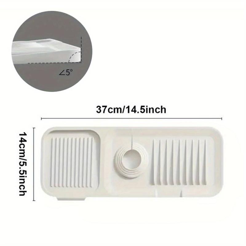 Silicone Faucet Drain Mat Splash Pad Kitchen Bathroom Universal