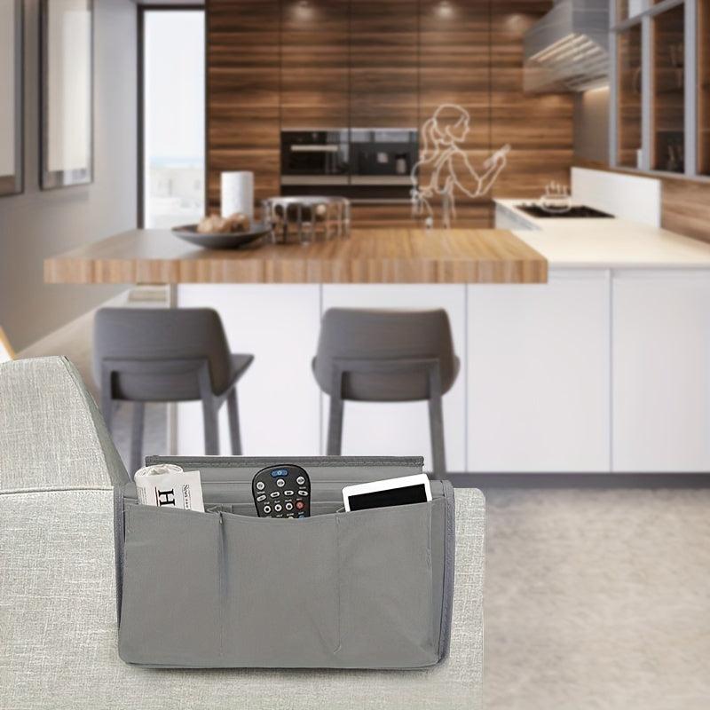 Sofa Armrest Organizer With Cup Holder Tray Arm TV Remote Holder
