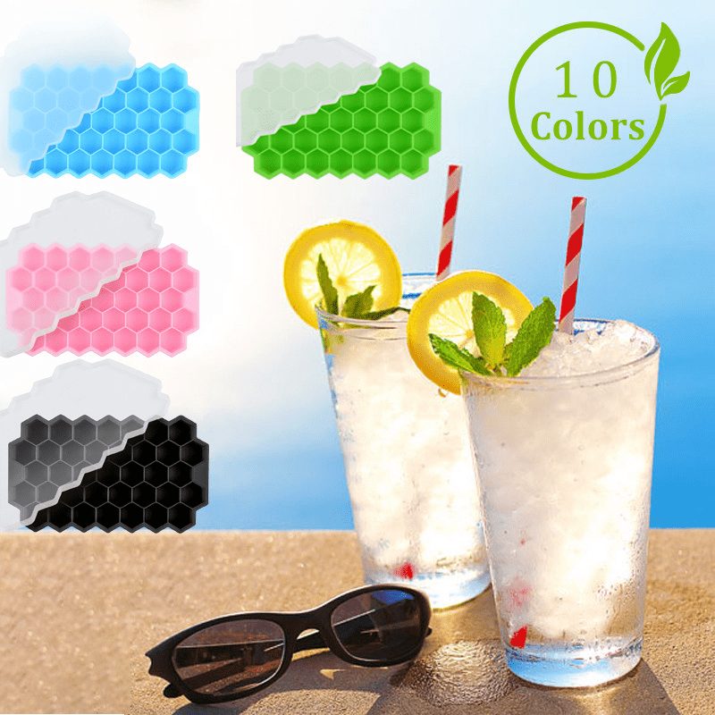 Honeycomb Silicone Ice Tray 37 Grids Hexagonal Ice Cube Mold