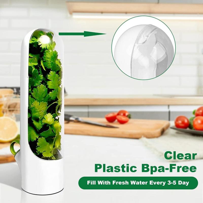 Herb Saver Refrigerator Pod Vegetable Keeper Container Vanilla Cup
