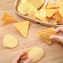 4pcs Chips Shaped Sealing Clip Bag Clips Food Snack Sealer Clamp