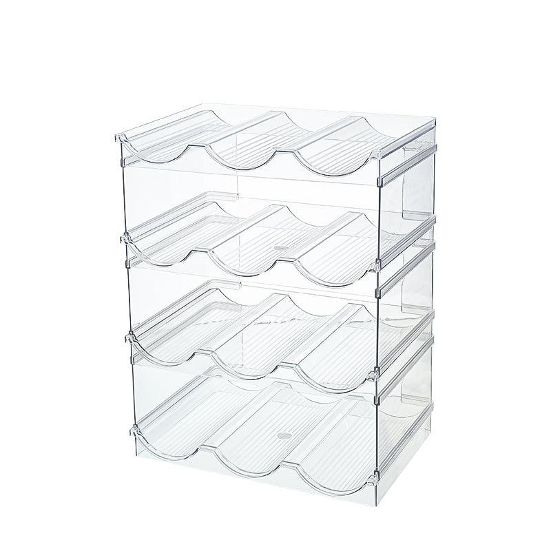 Stackable 12 Bottle Organizer Rack for Kitchen