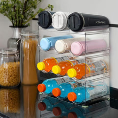 Stackable 12 Bottle Organizer Rack for Kitchen