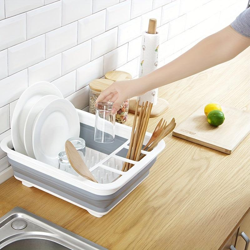 Collapsible Dish Rack Over the Sink Dish Drainer