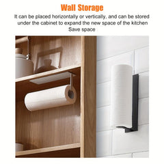 Kitchen Tissue Holder Wall mounted Paper Towel Storage Rack