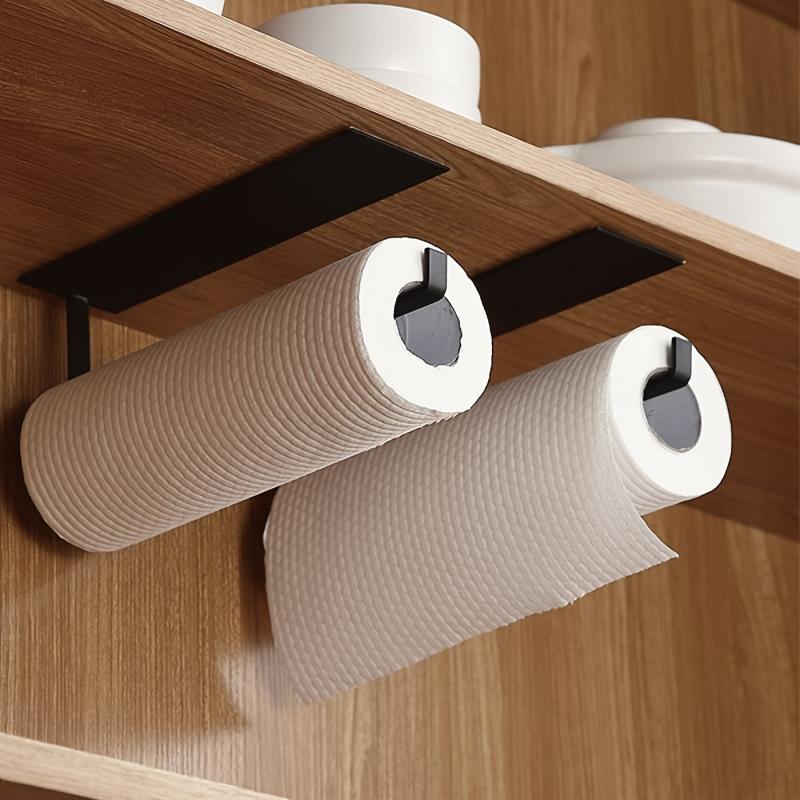 Kitchen Tissue Holder Wall mounted Paper Towel Storage Rack