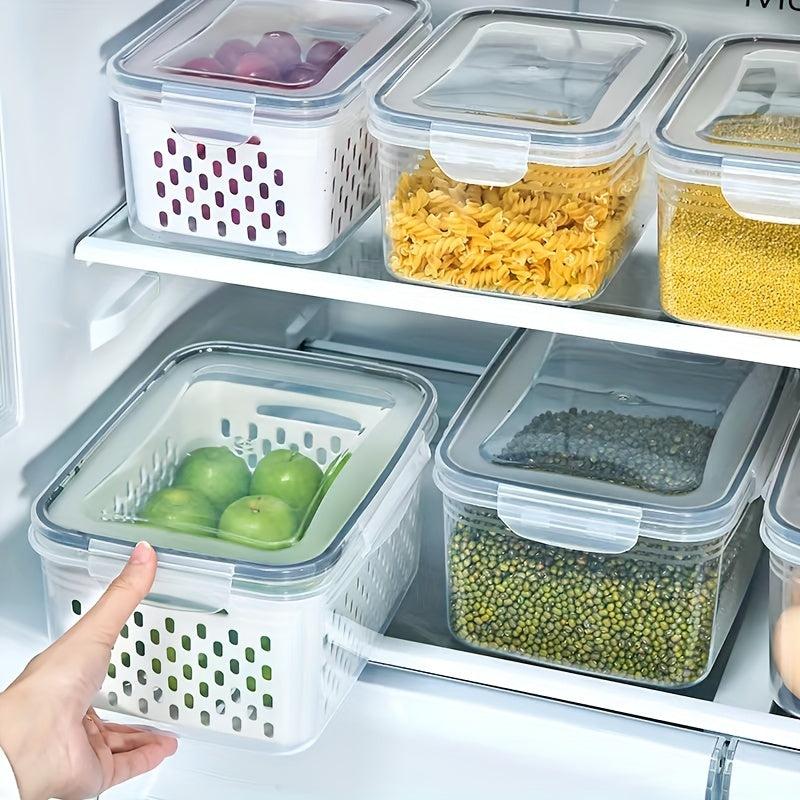 3pcs Silicone Sealed Freshness Containers Multipurpose Plastic Reusable Box