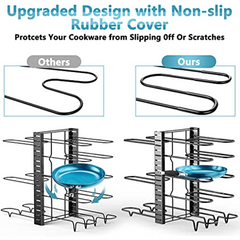 8 Tier Pots and Pans Organizer Rack for Cabinet