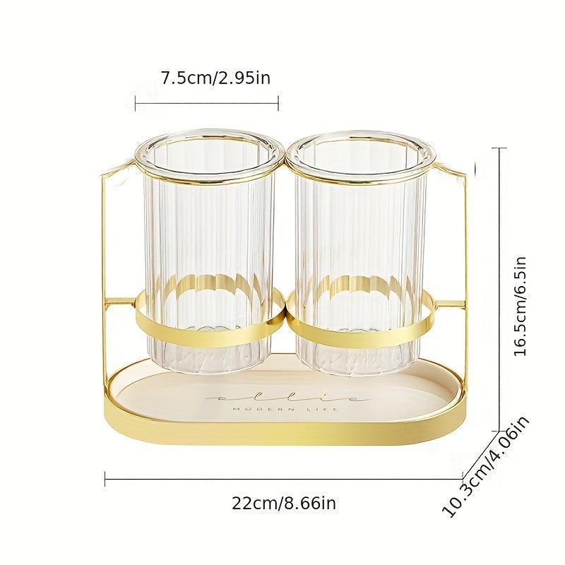 Chopstick Holder & Tray Dinnerware Drain Rack Utensil Shelf Kitchen Organizer