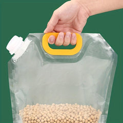 4pcs Transparent Cereal Food Storage Bags Leak-proof