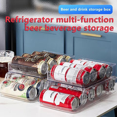 Folding 2 Layer Can Organizer For Refrigerator & Pantry