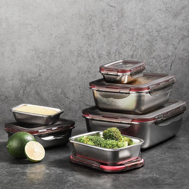 Leak-proof Stainless Steel Food Storage Containers