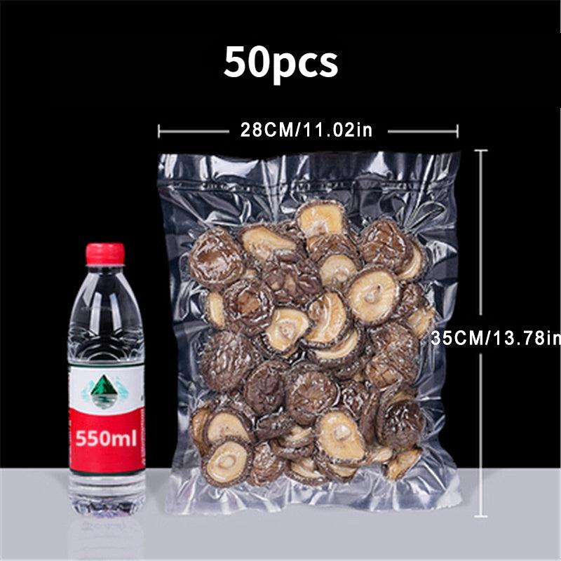 50pcs Vacuum Bags for Food Preservation Vacuum Sealer Storage Bags for Food