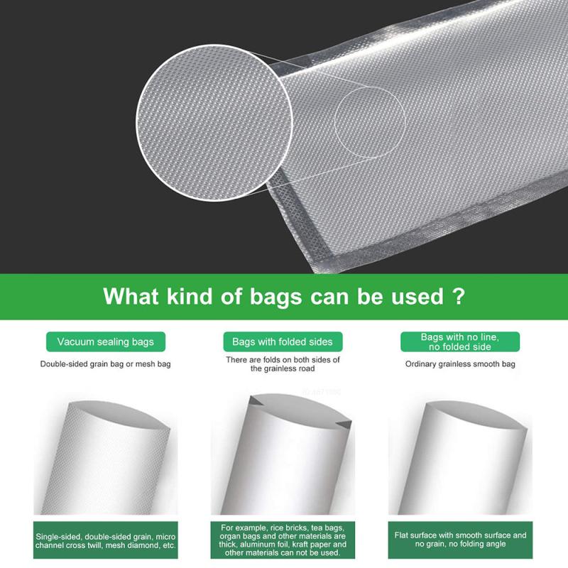Food Vacuum Bags for Sealer Machine Extend Shelf Life Home Kitchen Supplies