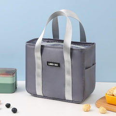 Large Insulated Thermal Lunch Bag Oxford Cloth Bento Box Storage Waterproof