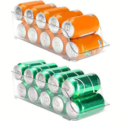 Refrigerator Can Dispenser Drink Holder Food Storage Rack