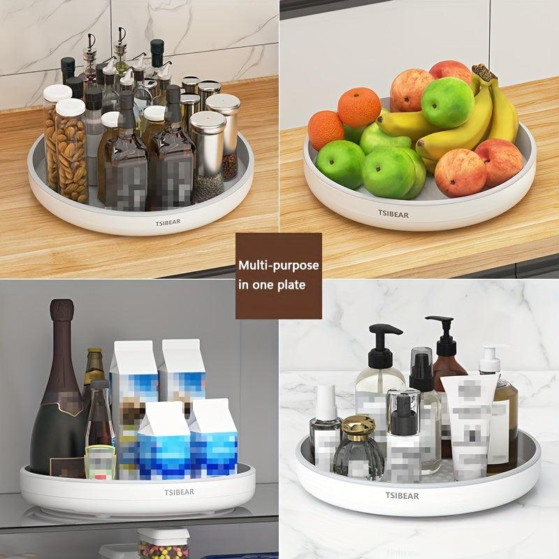 Multifunctional Rotating Plate Seasoning Rack Storage Turntable Spice Rack