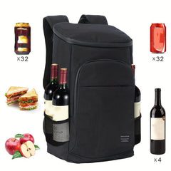 Portable Insulated Backpack Cooler Leak Proof Lightweight Lunch Bag
