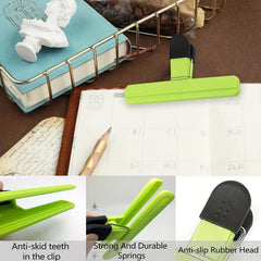 6pcs T Shaped Sealing Clip Chip Bag Clips Portable Storage Food Snack Sealing