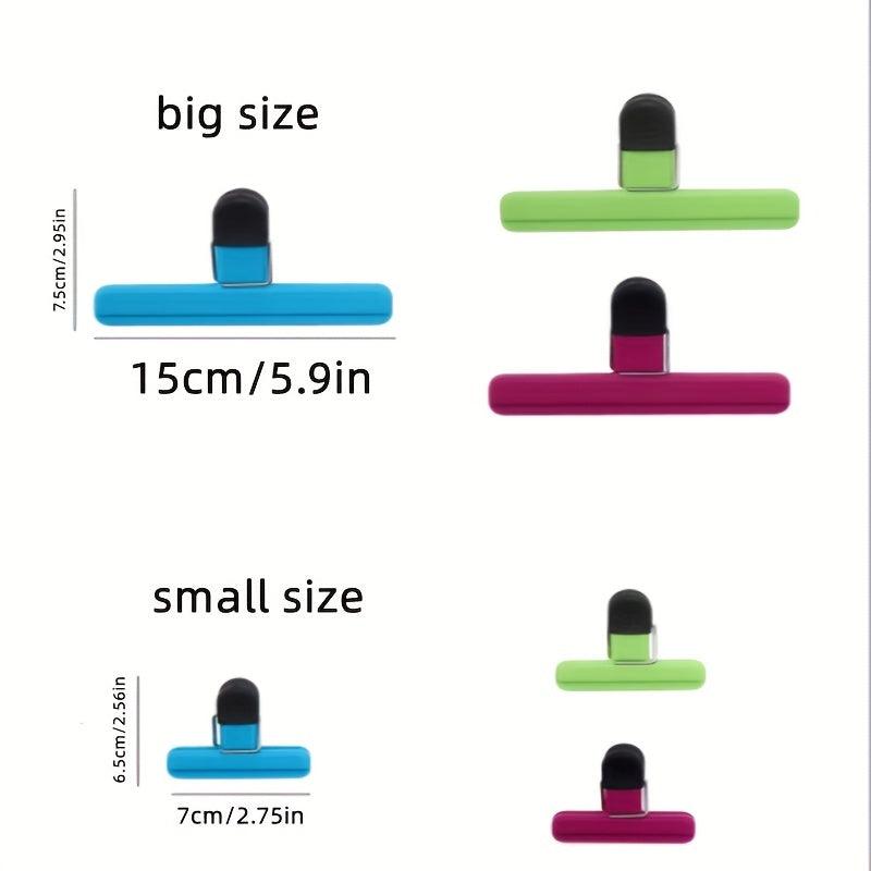 6pcs T Shaped Sealing Clip Chip Bag Clips Portable Storage Food Snack Sealing