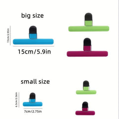 6pcs T Shaped Sealing Clip Chip Bag Clips Portable Storage Food Snack Sealing