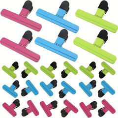 6pcs T Shaped Sealing Clip Chip Bag Clips Portable Storage Food Snack Sealing