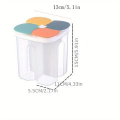 1Pc Divided Food Storage Containers With Lids Moisture-proof Sealed Fresh-keepin