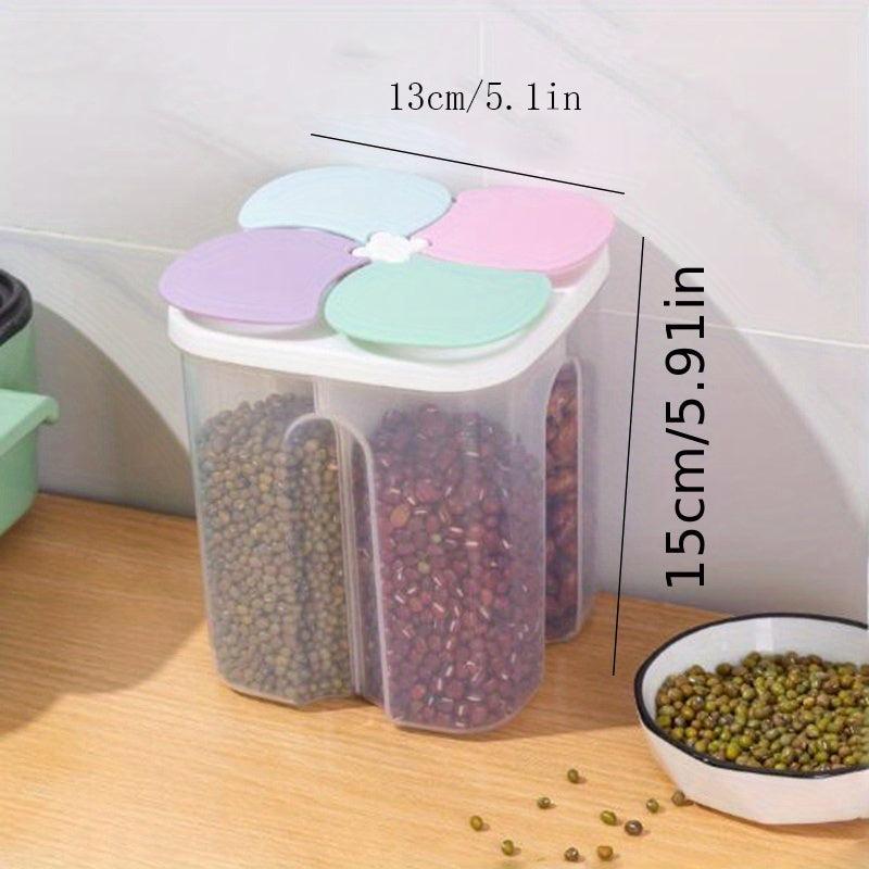 1Pc Divided Food Storage Containers With Lids Moisture-proof Sealed Fresh-keepin