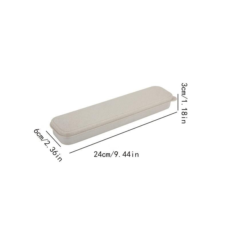 Portable Travel Tableware Storage Box for Cutlery Kit Camping Picnics Office