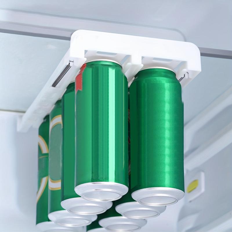 Kitchen Refrigerator Beer Beverage Storage Rack Hanging Stacking Can Dispenser