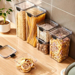 Clear Airtight Food Storage Container Moisture-proof Sealed Fresh-keeping Box