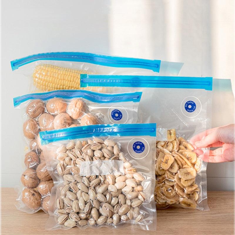 5pcs Reusable Vacuum Sealer Bags Food Storage Household Kitchen Accessories