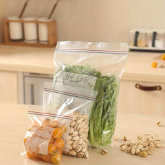 Reusable Storage Zipper Bags Fresh keeping Anti-odor Leak Proof Freezer Bag