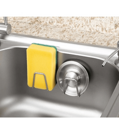 2pcs Stainless Steel Sponges Racks Self Adhesive Sink Sponges Drain Drying Rack