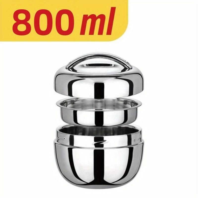Hot Food Flask Stainless Steel Lunch Box Insulated Travel Double Layer