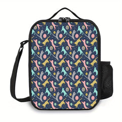 3D Space Cat Lunch Bag Tote Waterproof Insulated Organizer Cooler Bag