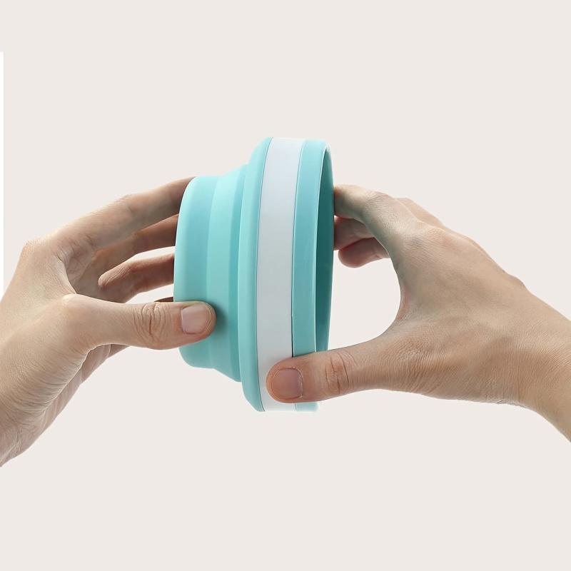 Silicone Folding Bowl 950ml with Lids for Travel Camping, Durable