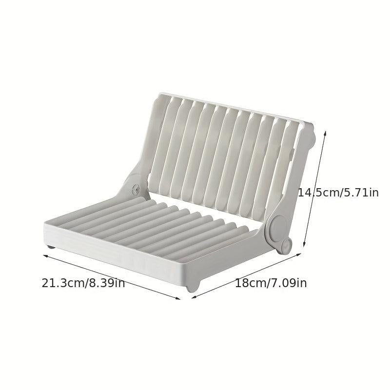 Kitchen Foldable Dish Storage & Draining Rack Large Capacity Tableware Holder