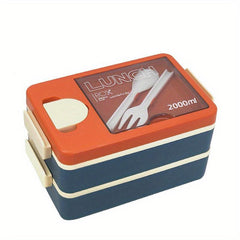 Large 2-Layer Bento Box Lunch Container 2000ML Leakproof