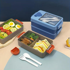 Large 2-Layer Bento Box Lunch Container 2000ML Leakproof